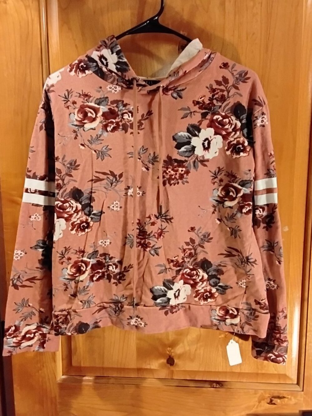 Iris Women's Floral Hoodie Size S #407